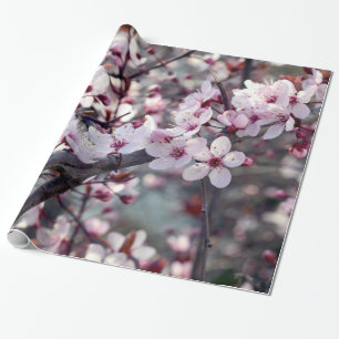 Kirschblüten-Natur mit Blumen Geschenkpapier