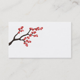Kirschblüten-Niederlassungsentwurf in der rosa Visitenkarte
