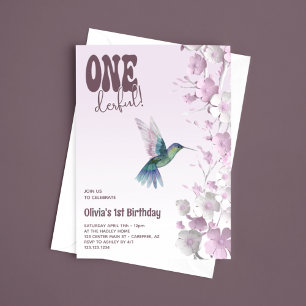 Kirschblüten-Onederful 1. Geburtstag Einladung