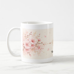 Kirschblüten-Romantische Blumen-Kaffeetasse Kaffeetasse