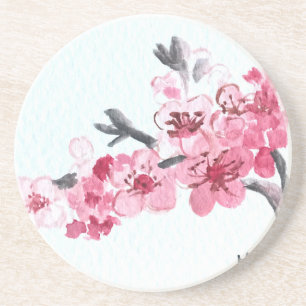 Kirschblüten rosa Blume Getränkeuntersetzer
