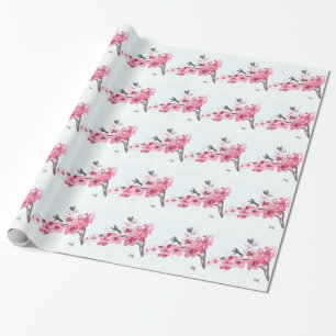 Kirschblüten Rosa Blume Sakura Japanisch Asiatisch Geschenkpapier