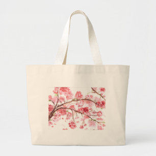 Kirschblüten rosa Blumen Sakura Japanisch  Jumbo Stoffbeutel
