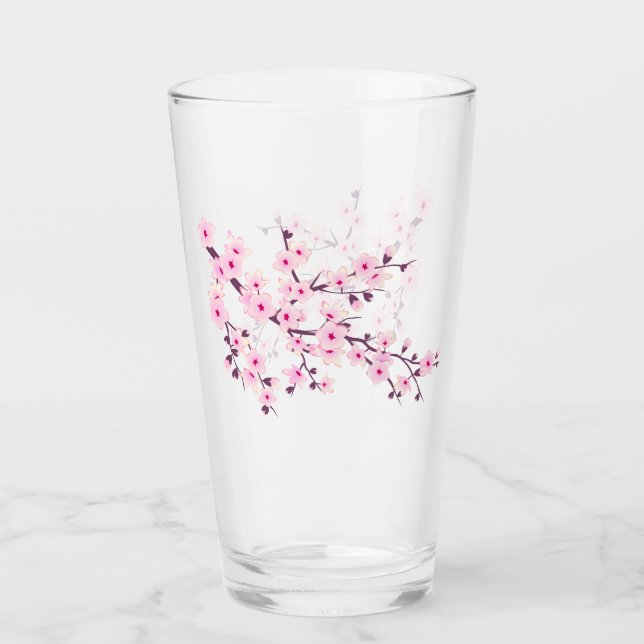 Kirschblüten-Rosa Glas (Vorderseite)