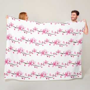 Kirschblüten-Rosa Japanische Sakura Kawaii Fleece