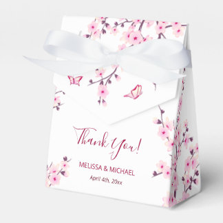 Kirschblüten Rosa Weiß Benutzerdefinierte Hochzeit Geschenkschachtel