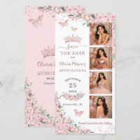 Kirschblüten Rosen Gold Fotoautomat Quinceanera