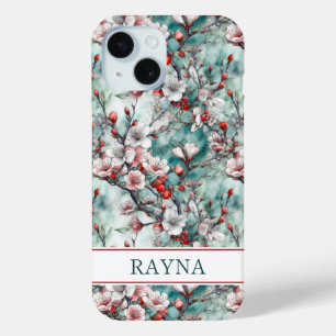 Kirschblüten Sakura Druck Monogramm Case-Mate iPhone Hülle