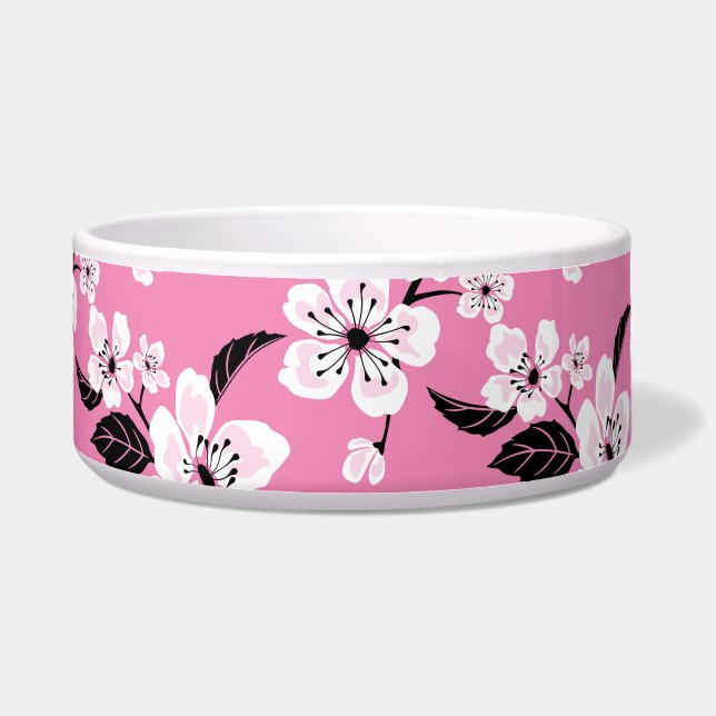 KIRSCHBLÜTEN - SAKURA IN HELLROSA NAPF (Vorderseite)