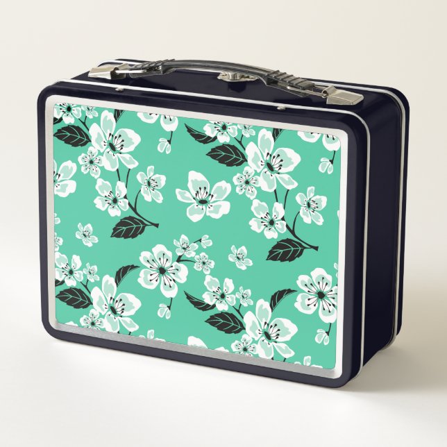 KIRSCHBLÜTEN - SAKURA (MINZE) METALL BROTDOSE (Rückseite)