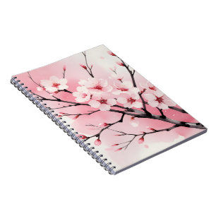 Kirschblüten-Sakura-Spiralblock Rosa Wasser Notizblock