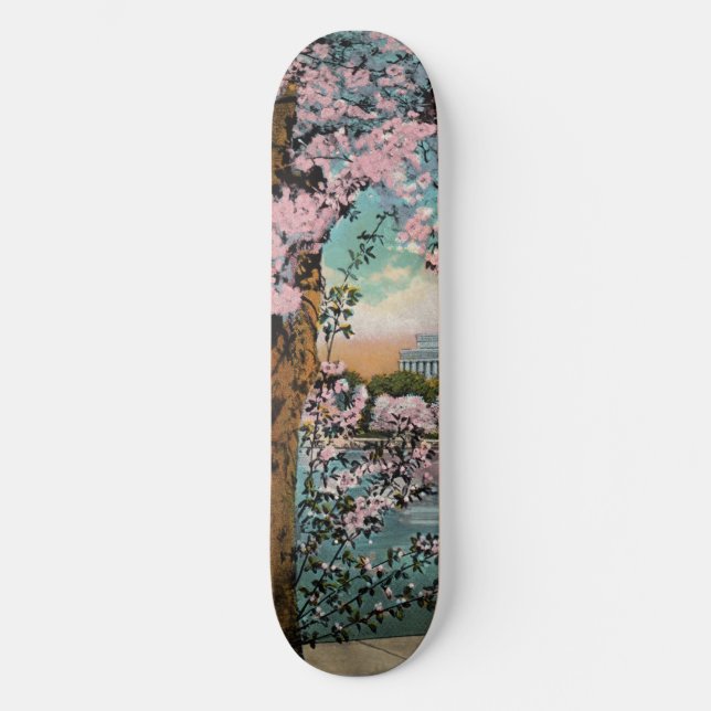 Kirschblüten Skateboard (Vorderseite)