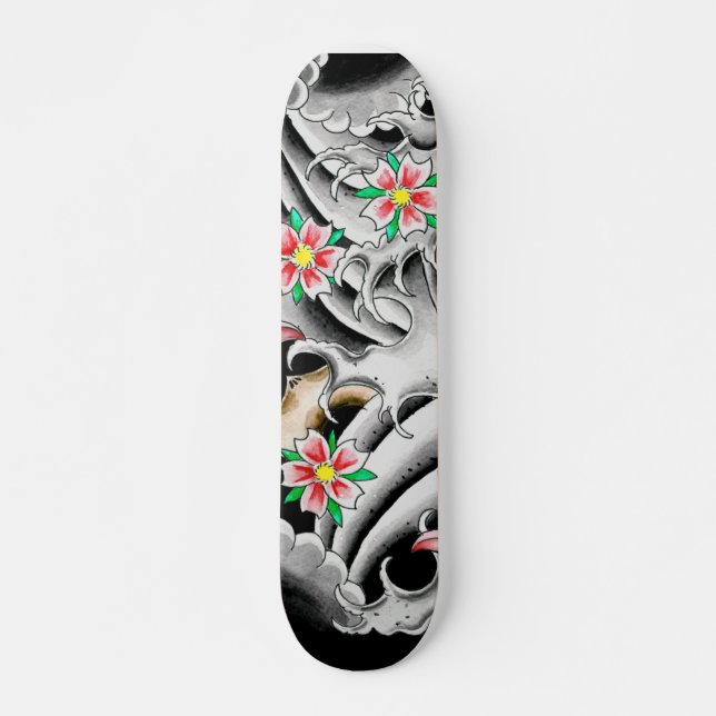 Kirschblüten Skateboard (Vorne)