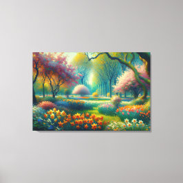 Kirschblüten Springtime Impressionist Abstrakt Leinwanddruck