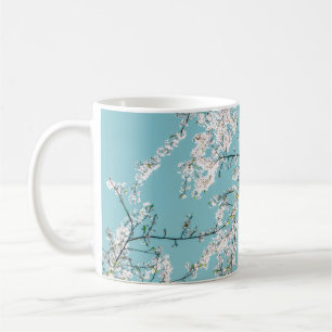 Kirschblüten: Türkiser Blumen-Trend Kaffeetasse
