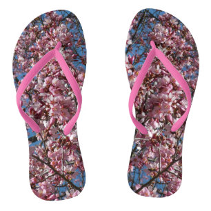 Kirschblüten und Blauer Himmelsblüte Flip Flops