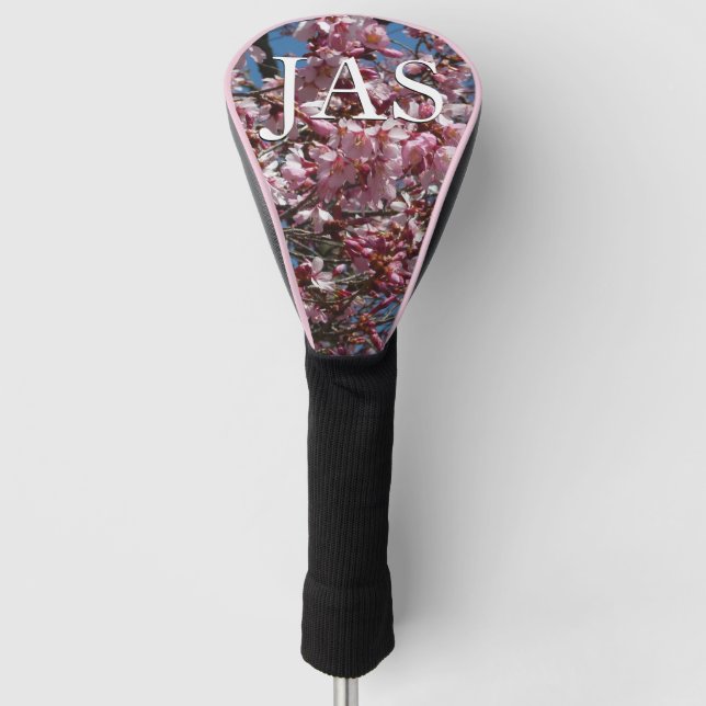 Kirschblüten und Blauer Himmelsblüte Golf Headcover (Vorderseite)