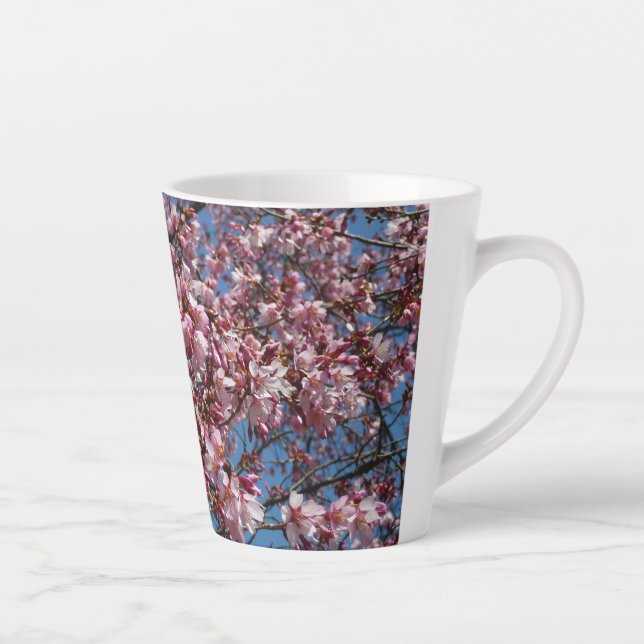 Kirschblüten und Blauer Himmelsblüte Milchtasse (Rechts)