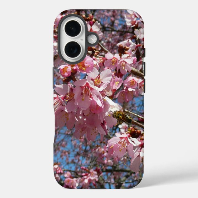 Kirschblüten und Blüten aus Bienenrosa Case-Mate iPhone Hülle (Rückseite)