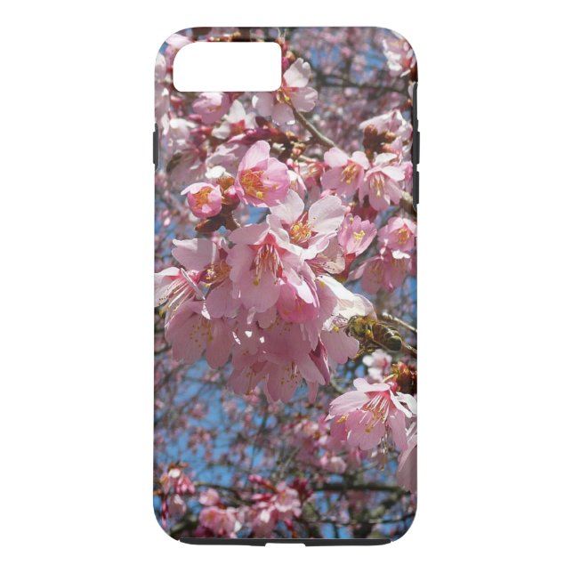 Kirschblüten und Blüten aus Bienenrosa Case-Mate iPhone Hülle (Rückseite)