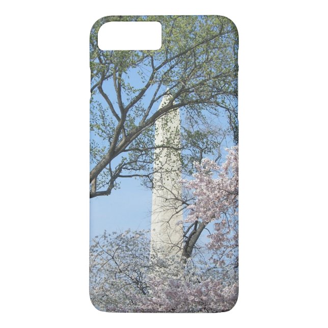 Kirschblüten und das Washington Monument in DC Case-Mate iPhone Hülle (Rückseite)