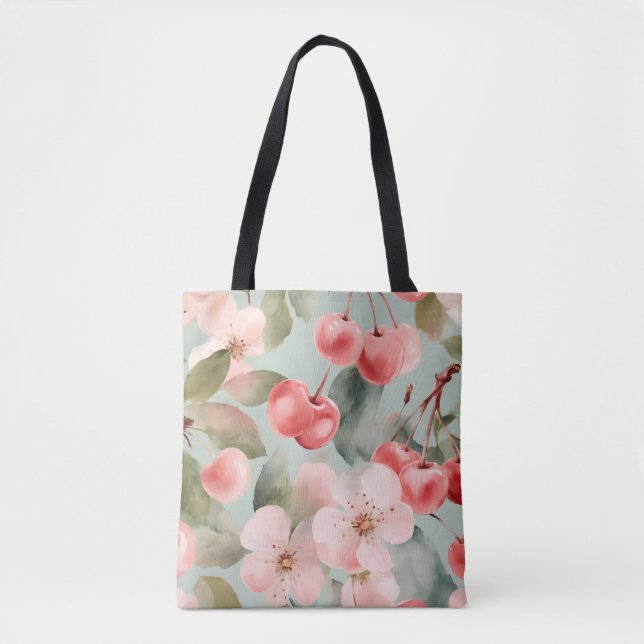 Kirschblüten und Kirschen Frühjahrs Kunst (Vorderseite)
