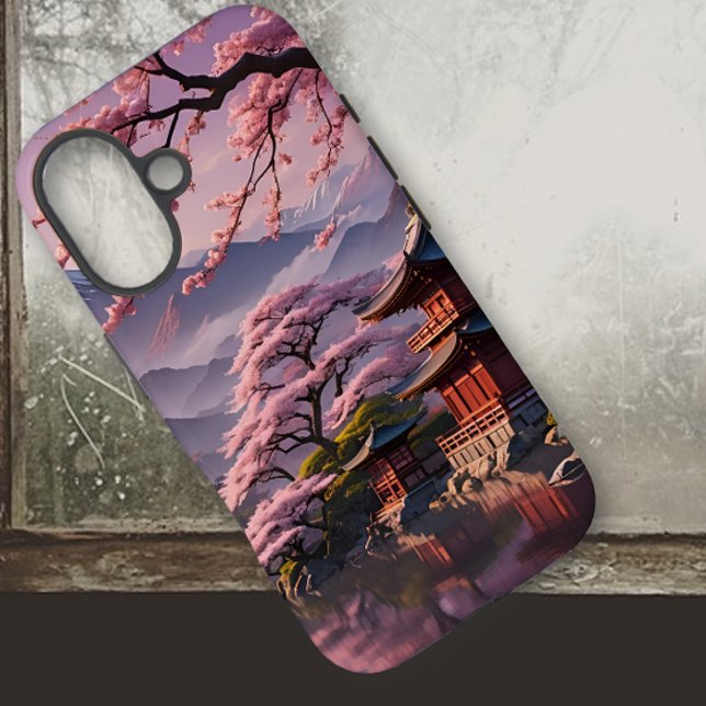 Kirschblüten und Pagoda iPhone 16 Fall Case-Mate iPhone Hülle (Von Creator hochgeladen)