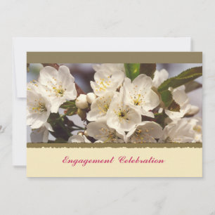 Kirschblüten-Verlobungseinladung Einladung