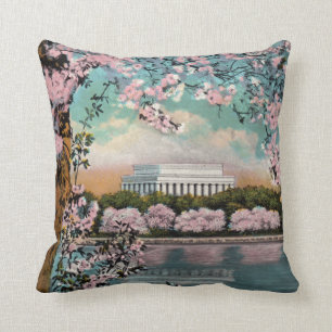 Kirschblüten Vintag Kissen