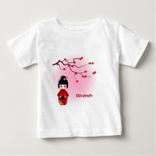 Kirschblütenamensbabymädchen-Shirt japanischer Baby T-shirt