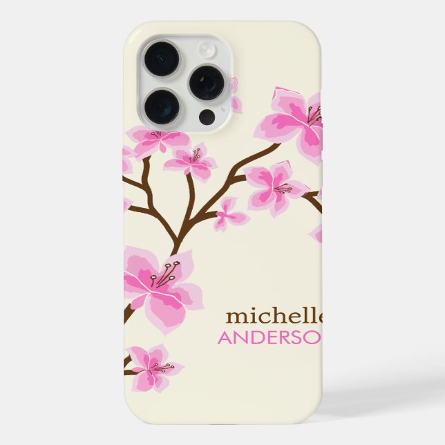 Kirschblütenbaum iPhone Hülle (Rückseite)