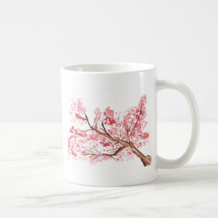 Kirschblütenblüten Wasserfarbe Sakura Tasse