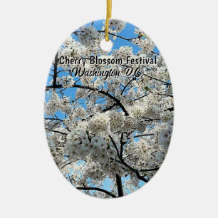 Kirschblütenfest Washington D.C. Souvenir Keramik Ornament