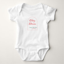 Kirschblütenform in Rot und Grün für Baby Shower