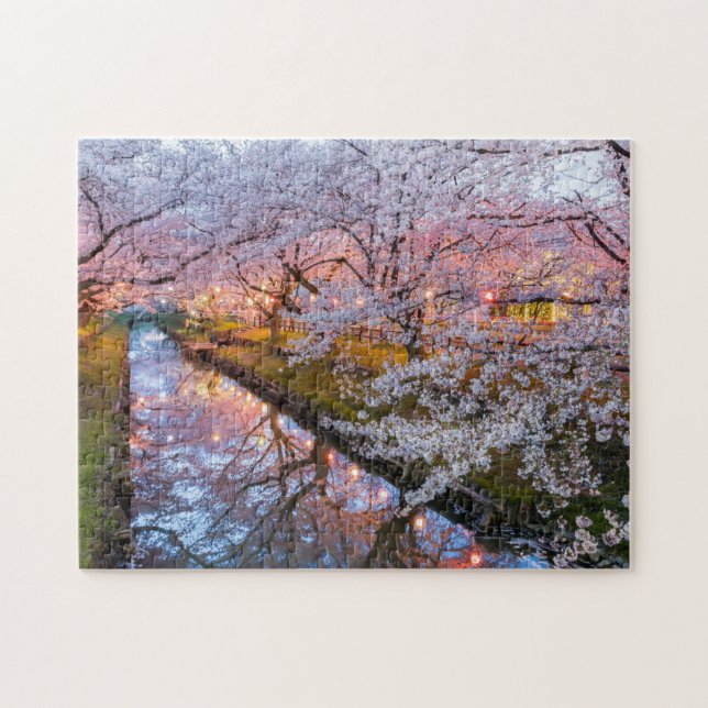 Kirschblütenkanal Puzzle (Horizontal)
