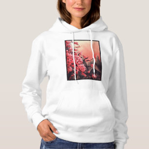 Kirschblütenlandschaft Hoodie