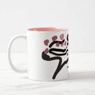 Kirschblütenliebe Zweifarbige Tasse