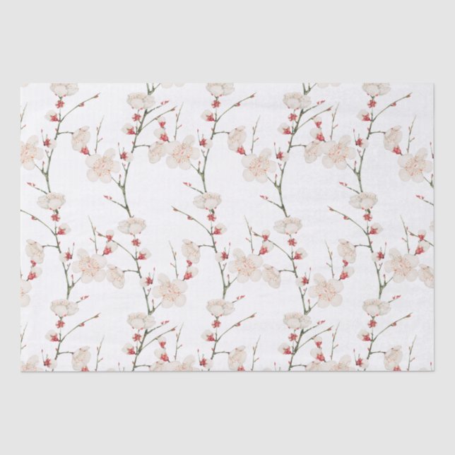 Kirschblütenmuster Boho  Seidenpapier (Vorderseite)