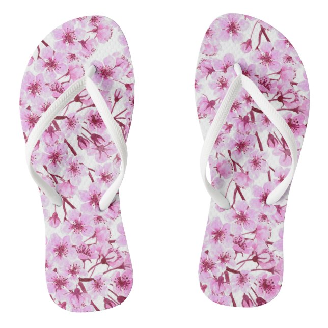 Kirschblütenmuster Flip Flops (Fußbett)