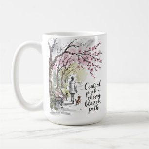 Kirschblütenweg im Central Park Kaffeetasse