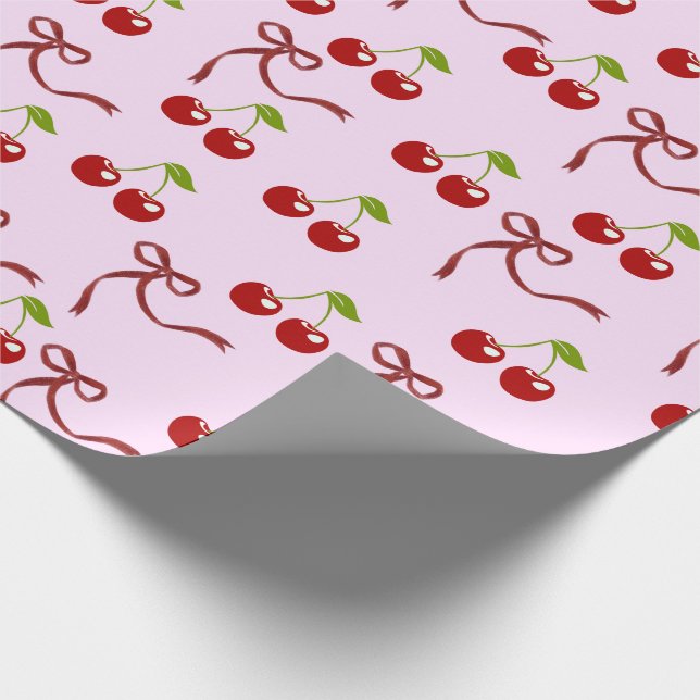 Kirschbombe Geschenkpapier (Ecke)
