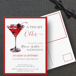 Kirschcocktail Ein bisschen älter, preisgünstiger Postkarte