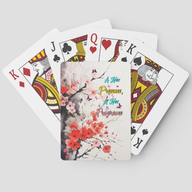 Kirschduft Sakura Spielkarten (Rückseite)