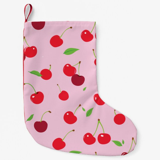 Kirsche 3 kleiner weihnachtsstrumpf (Vorderseite)