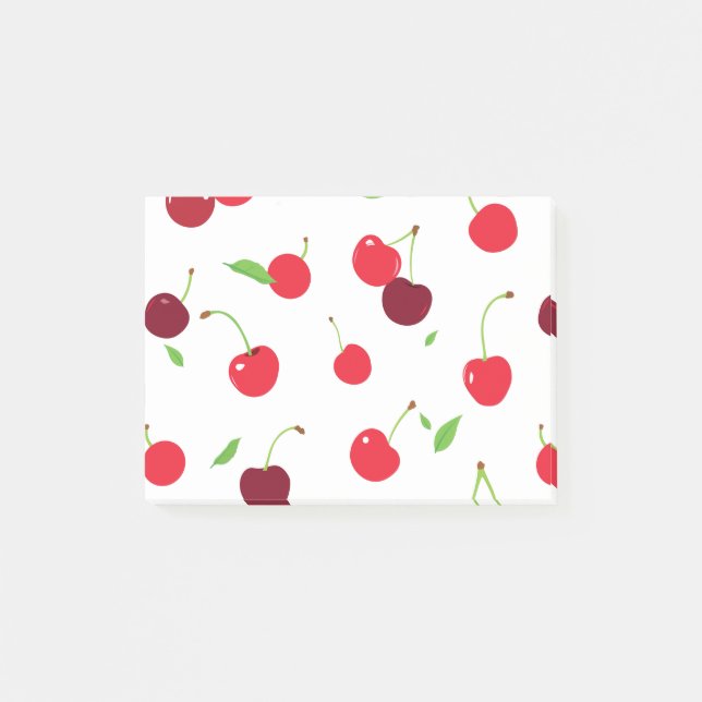 Kirsche 4 post-it klebezettel (Vorderseite)