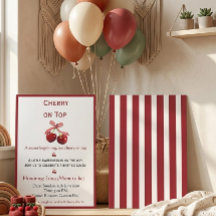 Kirsche auf dem Gipfel Elegante Babyparty Minim Ei