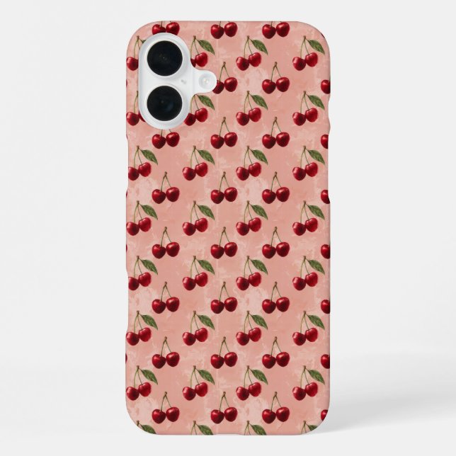 "Kirsche auf dem Höhepunkt" iPhone Hülle (Rückseite)