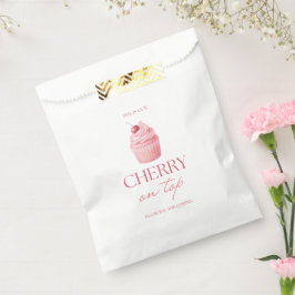 Kirsche auf dem Mädchen zum 1. Geburtstag Geschenktütchen
