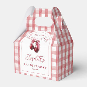 Kirsche auf der Coquette-Schleifen-Geburtstagsfeie Geschenkschachtel