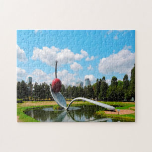 Kirsche auf einem Löffel Minnesota. Puzzle